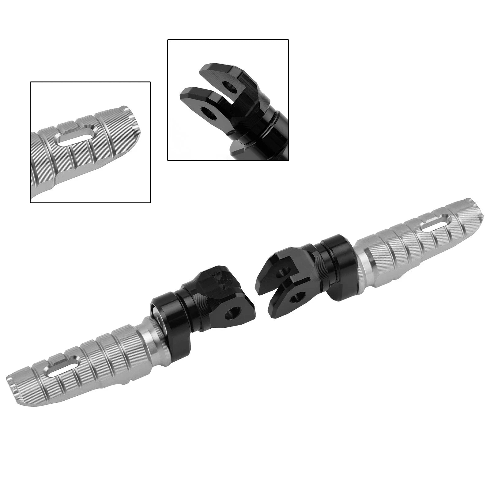 Front Footrests Foot Pegs for Indian FTR1200 (2019–2025) Gray