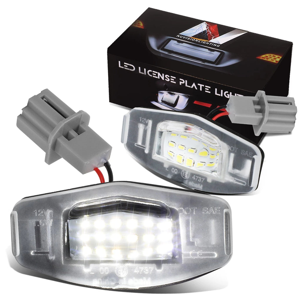 LED License Plate Light Lamps for Honda Accord Civic Acura MDX TL (2003–2021)