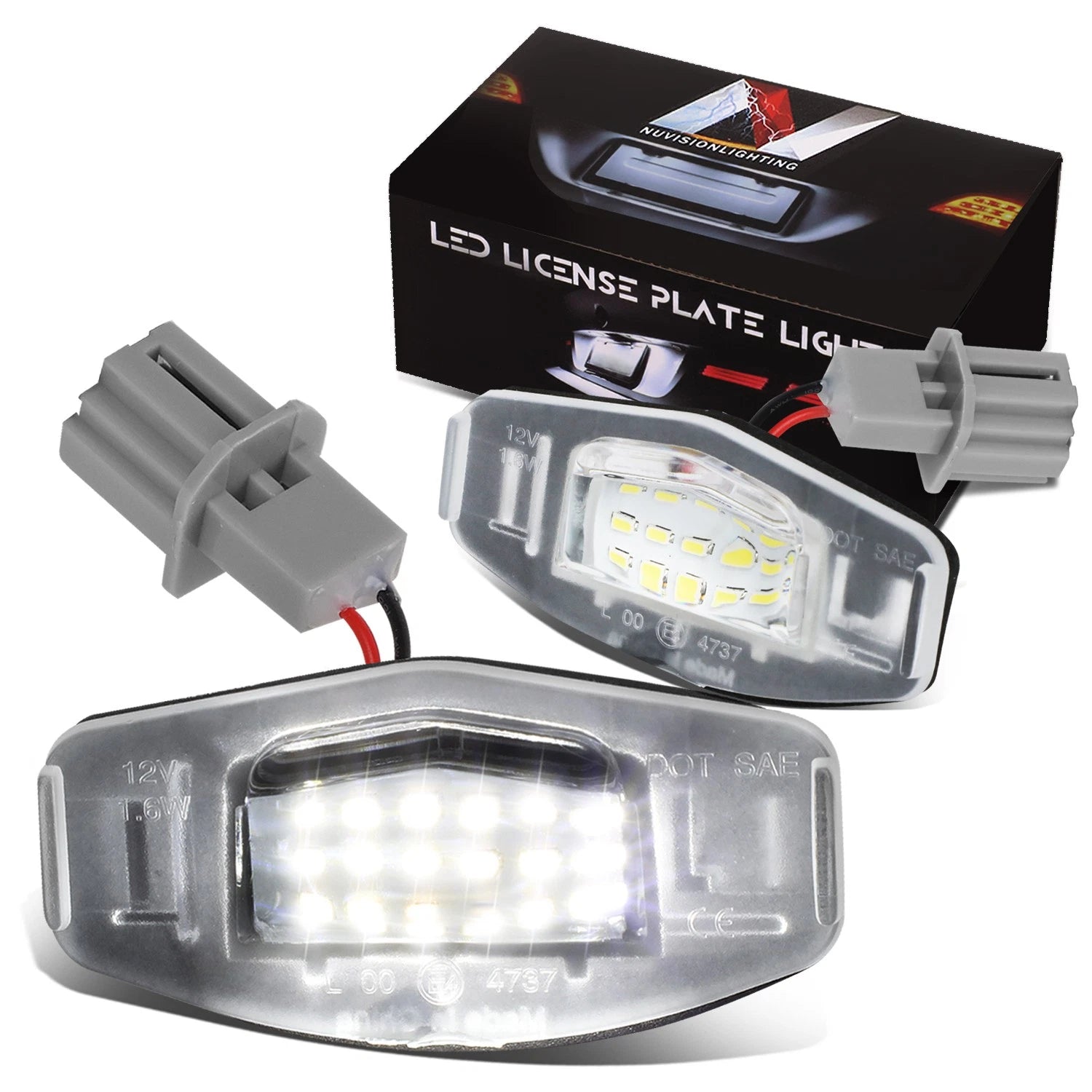 LED License Plate Light Lamps for Honda Accord Civic Acura MDX TL (2003–2021)