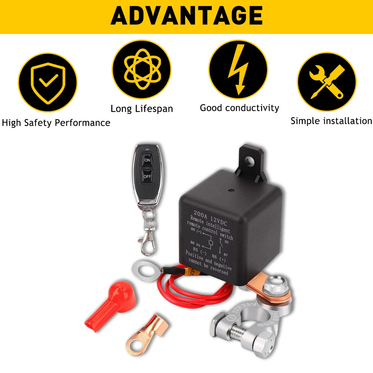 Car Battery Disconnect Switch for Universal Vehicles