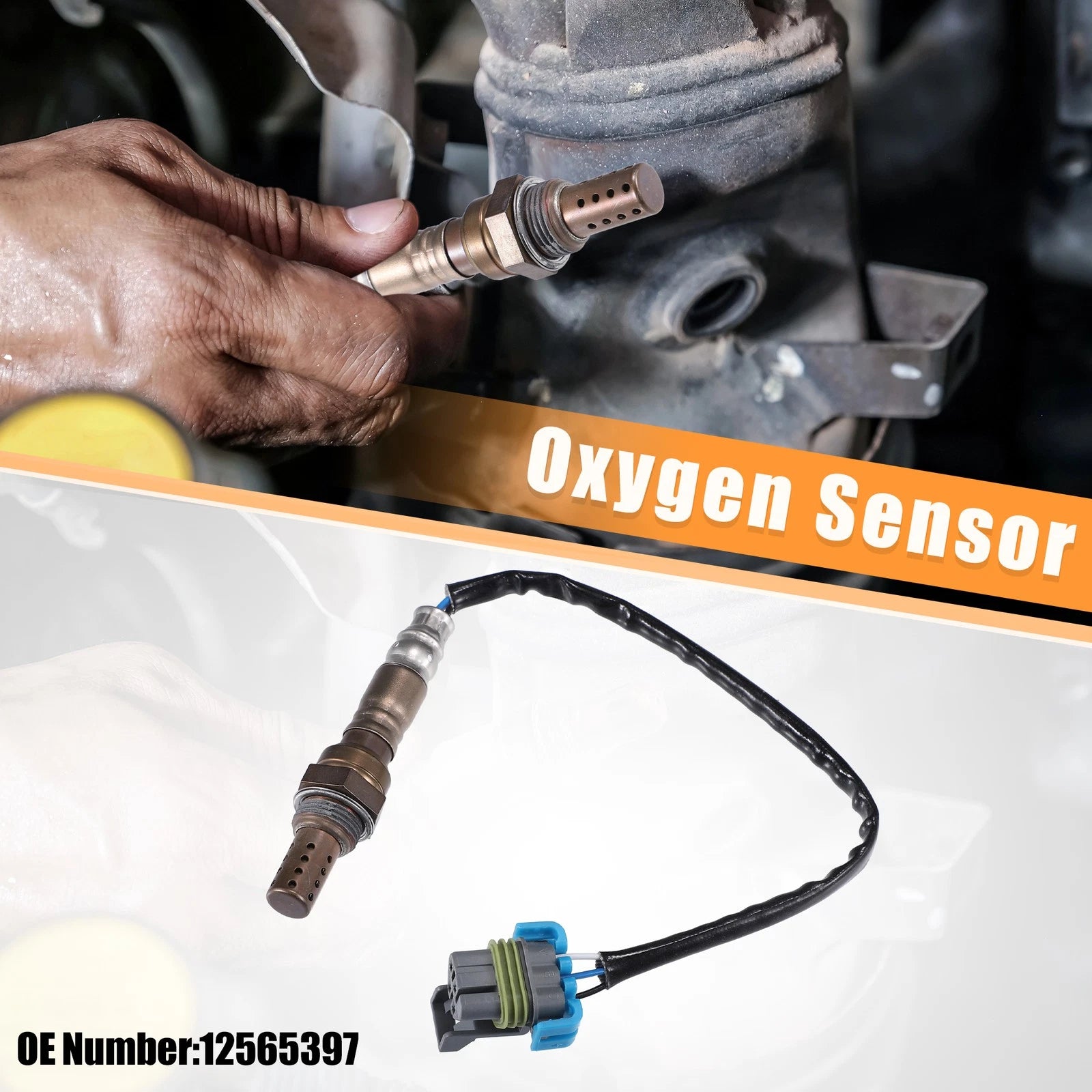 Oxygen Sensor Set of 2 for Chevrolet Silverado 2500 3500 (No. 12565397)