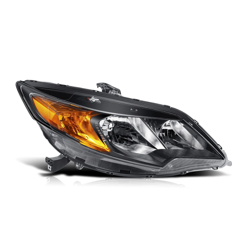 Right Side Headlight Lamp Chrome/Amber for Honda Civic Coupe (2014–2015)