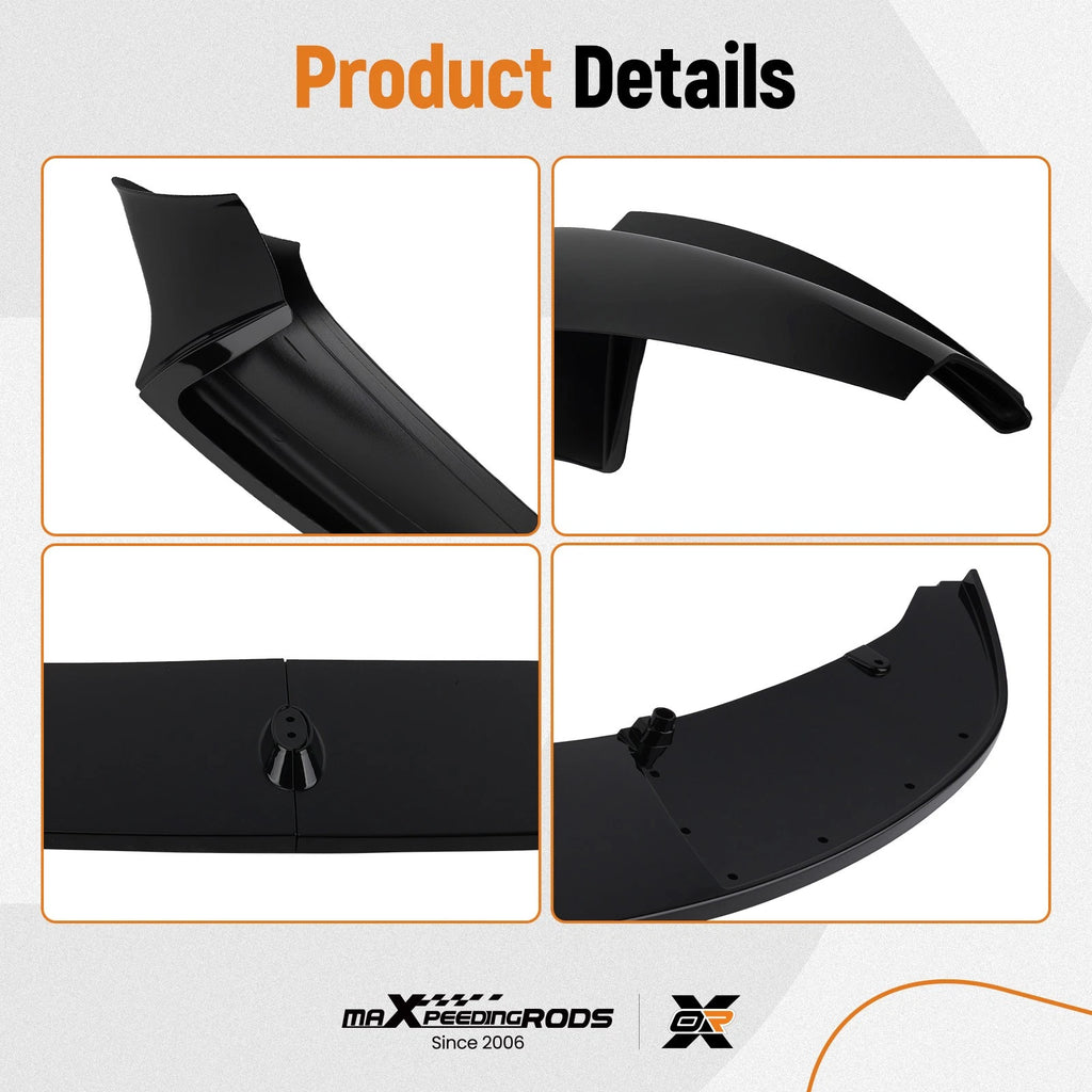 Front Bumper Lip Spoiler Splitter for BMW F10 5 Series (2011–2016) M Sport