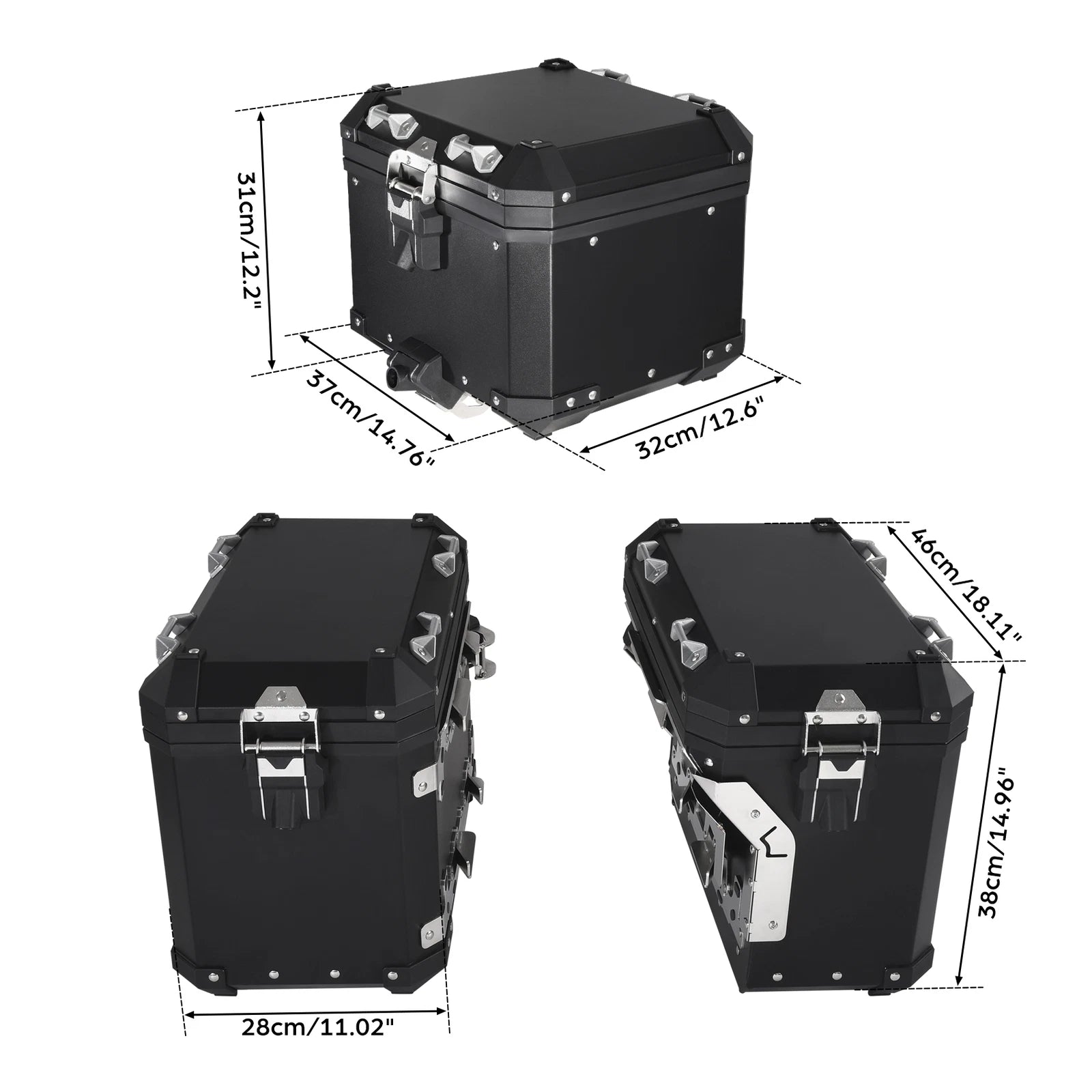 Trunk Saddlebags Pannier Side Case for BMW R1200GS R1250GS F850GS F900GS (2013–2023)