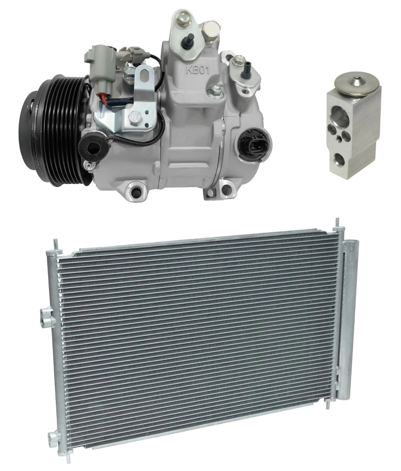 A C Compressor Kit with Condenser for Toyota RAV4 3.5L (2011–2018)