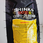 Shinko SR777 Front Tire 120/70-21 for Yamaha (2010–2023)