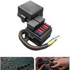 Prewired Fuse Relay Box 2 x 80A Relays + 6 Fuse Brackets for Cars