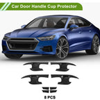 Car Door Handle Cup Protector for Toyota Camry (Carbon Fiber, Black)