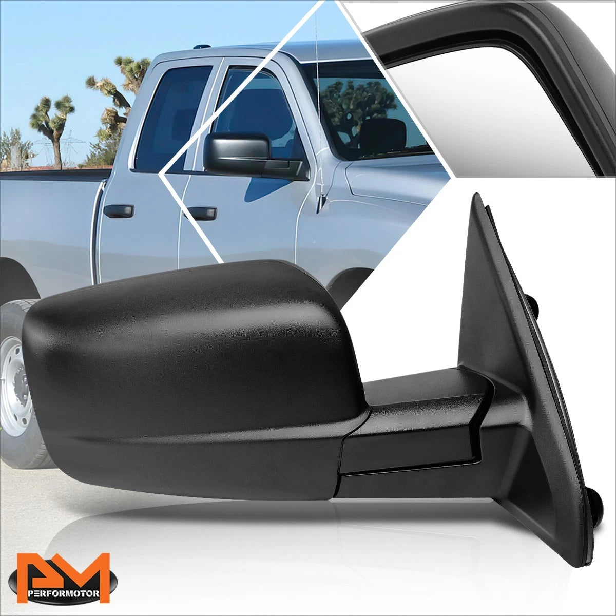 Right Side View Towing Mirror for Dodge Ram Truck (2009–2016)