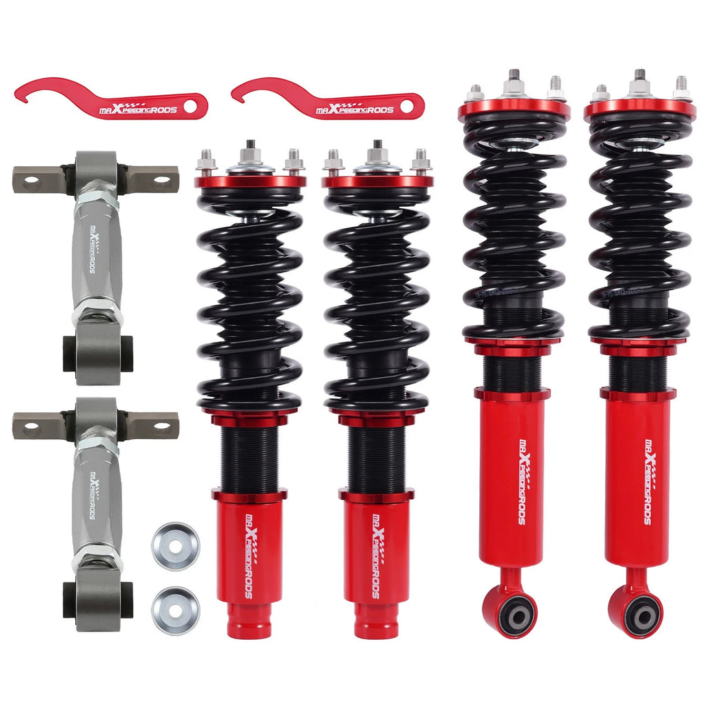 Lowering Coilovers & Adjustable Rear Camber Control Arm Kit for Honda CR-V (1996–2001)