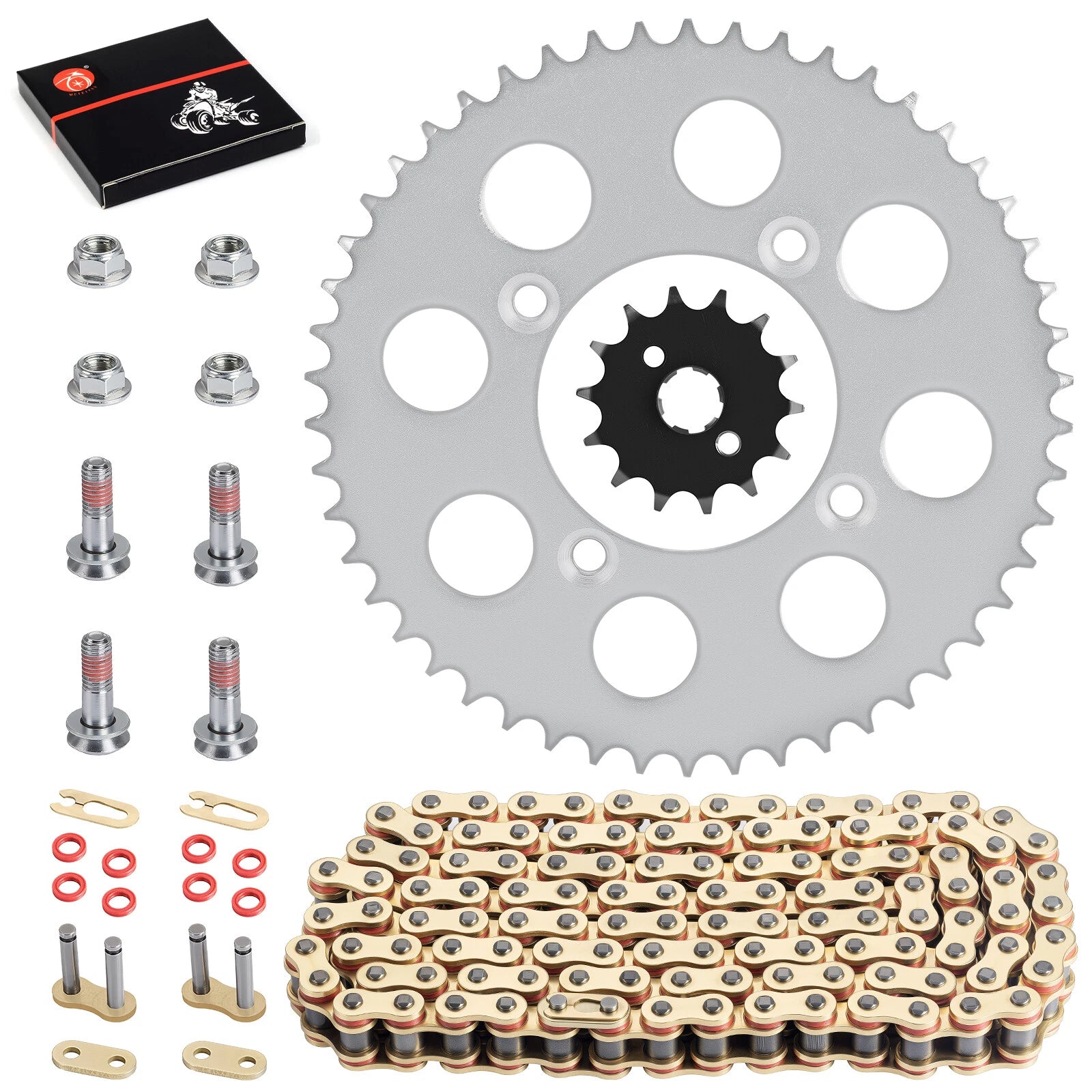 Drive Sprocket Chain Kit w/ Bolts for Honda XR100R CRF100F (2000–2023)
