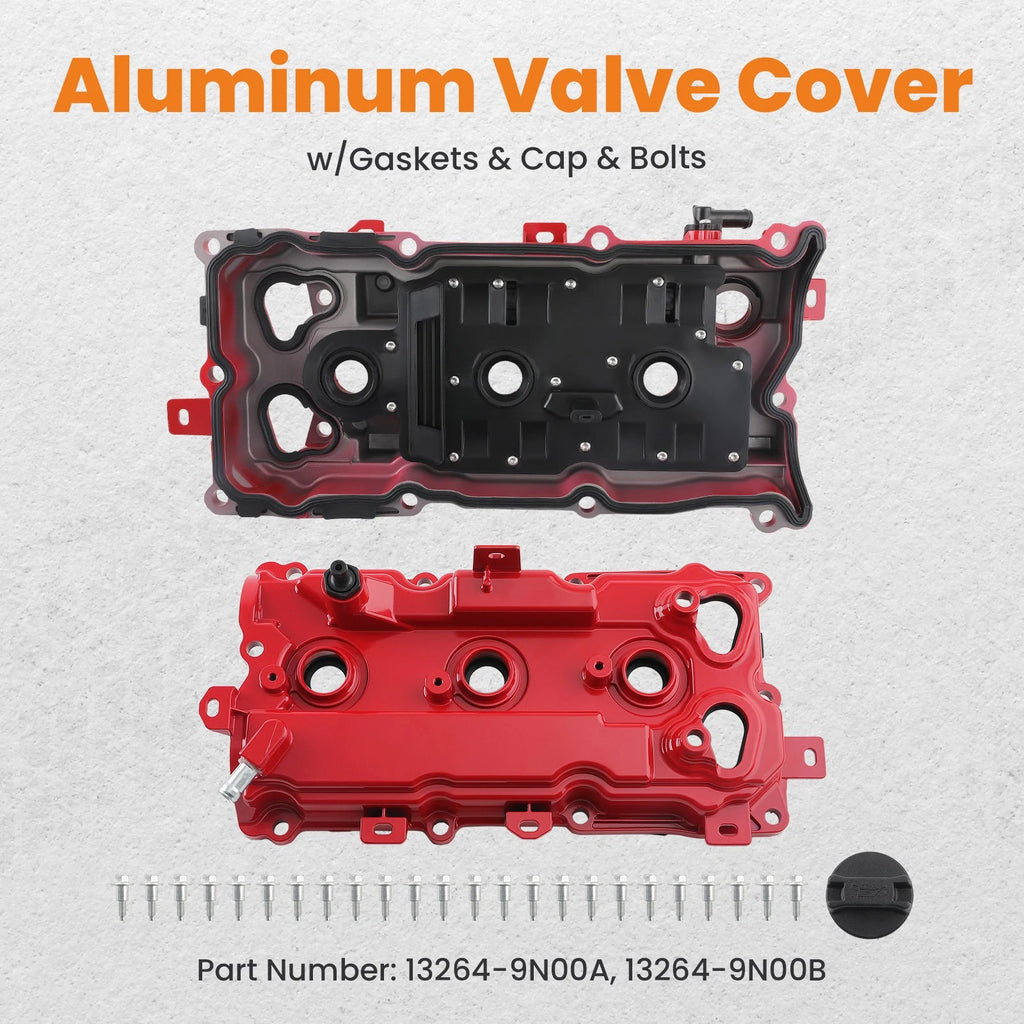 2X Aluminum Valve Covers for Nissan Maxima, Murano (2009-2020)