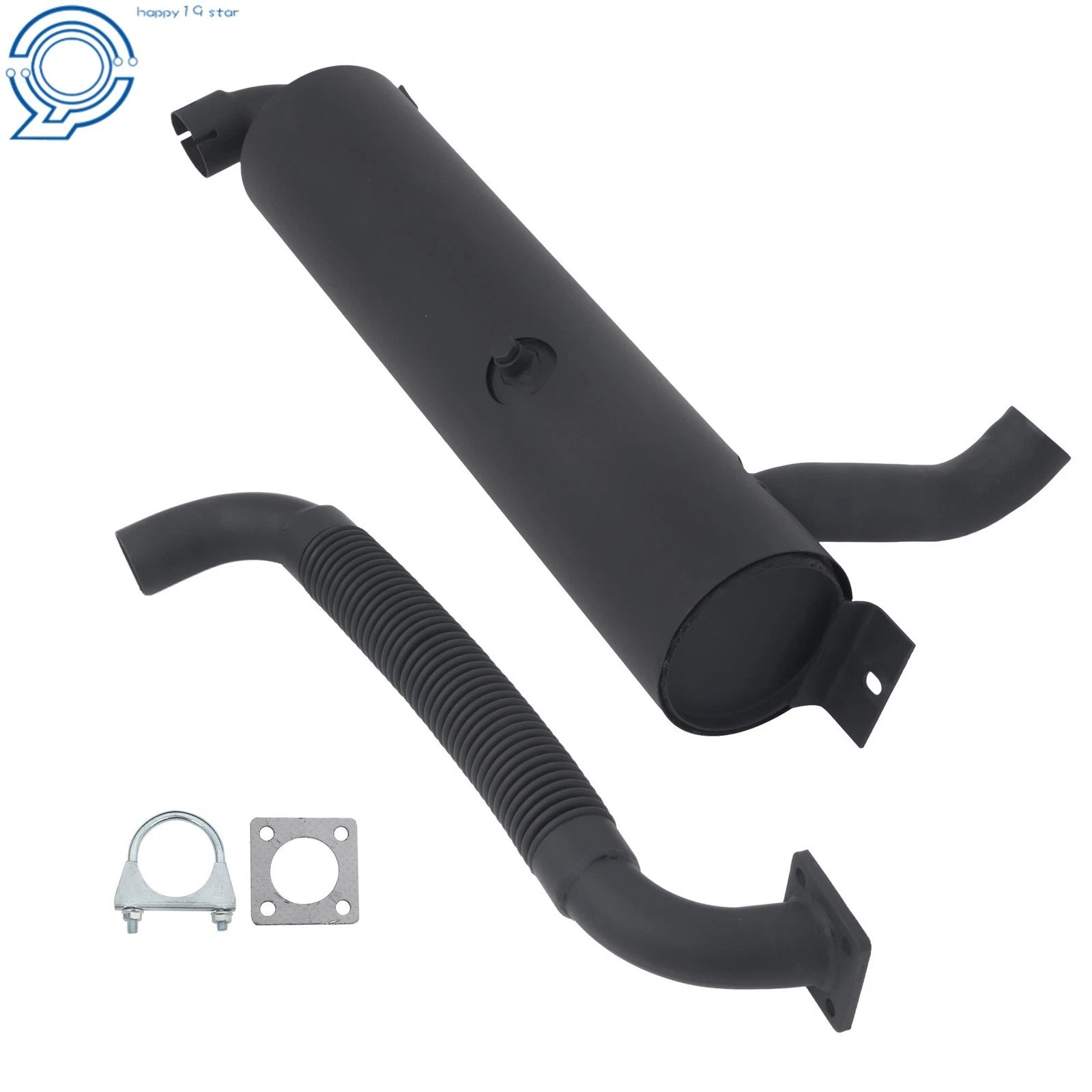 Muffler & Exhaust Pipe Kit 6676728 6677371 for Bobcat S175 S205 S185 S150 T190 (2000–2023)