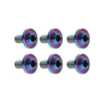 6 x M6x10mm Alloy Torx Head Screws for Motorcycle Bike