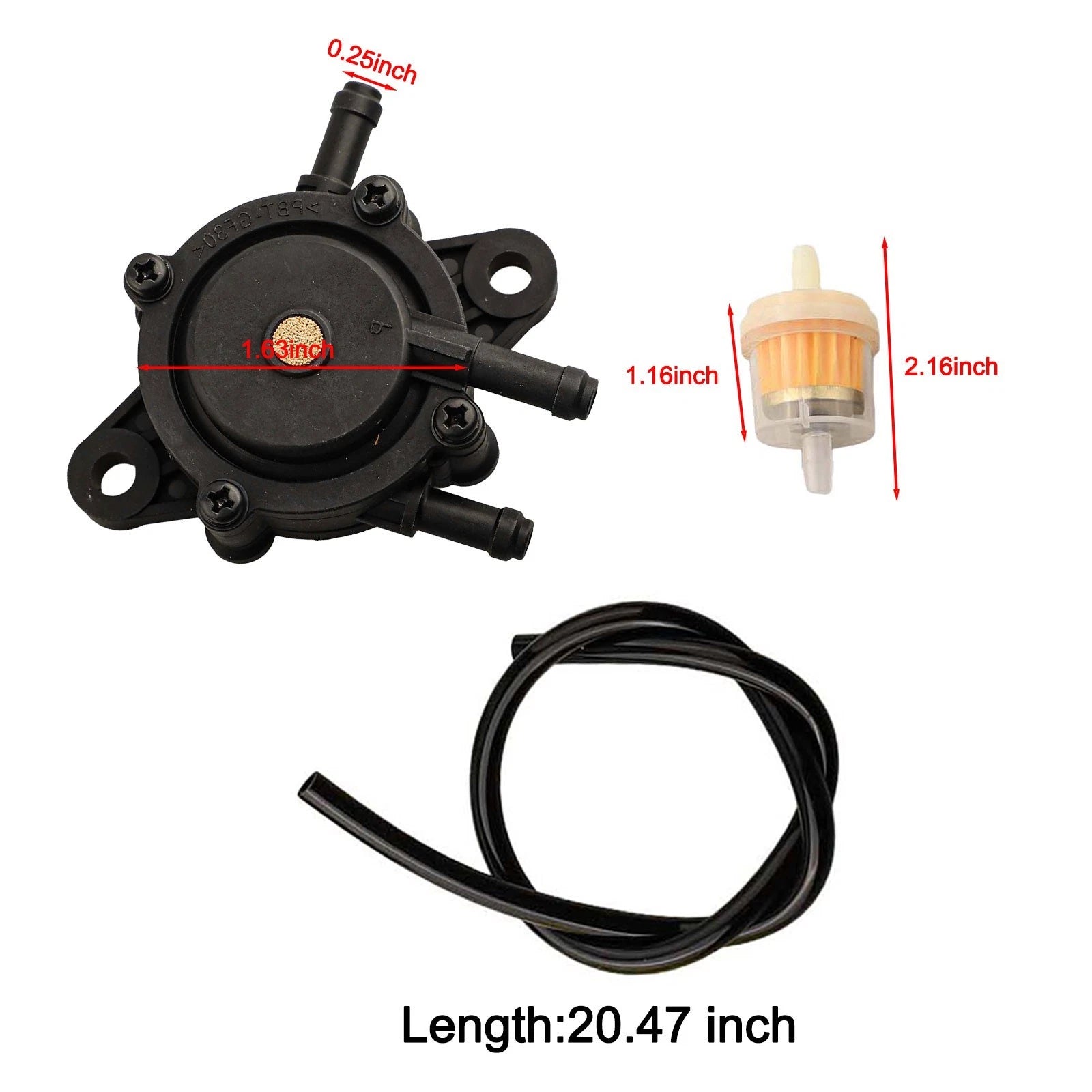 Fuel Pump Replacement Kit for Lawn Mower (Compatible Models)
