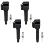 Set of 4 Ignition Coils & Spark Plugs for Audi A3 Q5 Q7 S3 TT Volkswagen Beetle