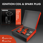 Ignition Coil and Iridium Spark Plug Kit for Toyota Prius Yaris Echo (2001–2005)