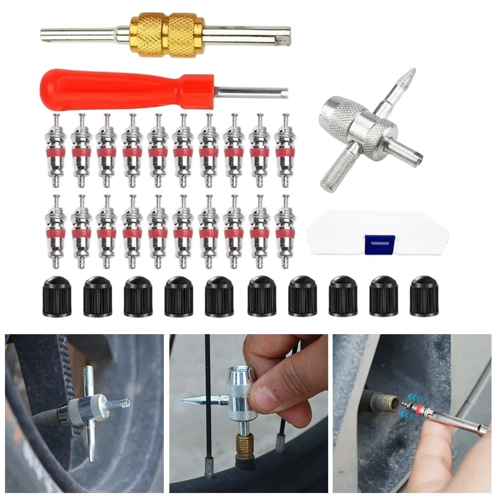 Slotted Valve Core Remover Tool for Vehicle Tire Stem Repair (2010–2023)