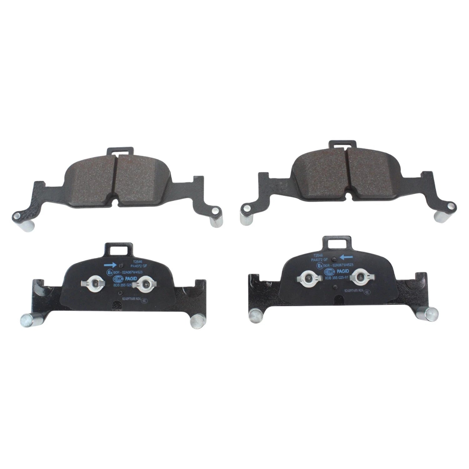 Set of 4 Hella Pagid Front Disc Brake Pads for Audi A4 allroad Quattro A5 A6 Quattro