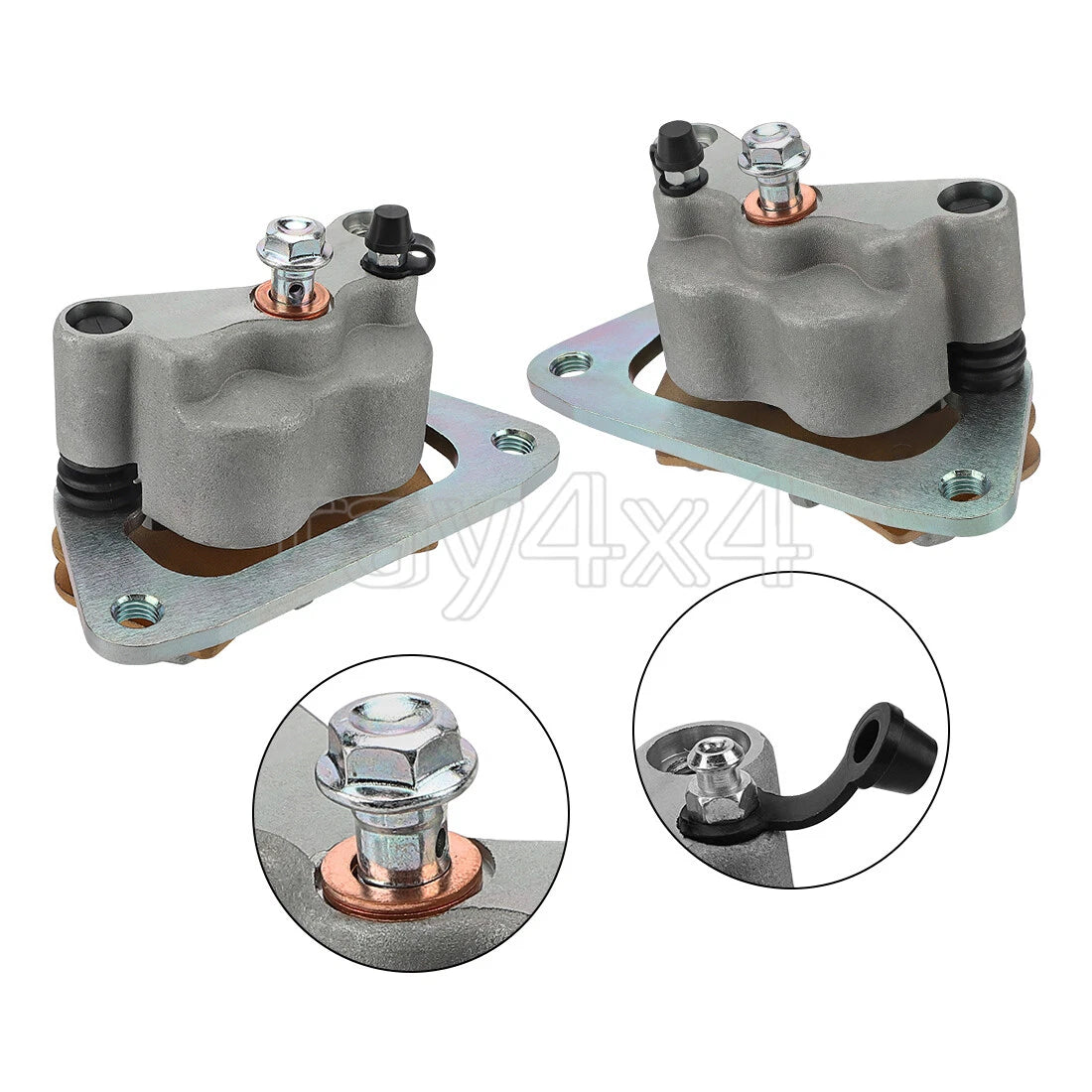 Front Brake Calipers & Pads for Polaris RZR 570 RZR 800 Outlaw 450 525