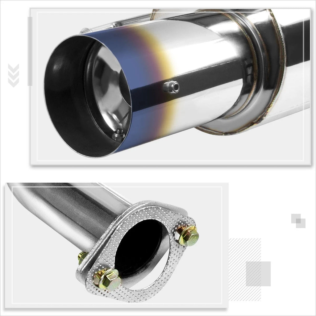4" Burnt Muffler Tip Catback Exhaust System for Nissan Maxima A33 (2000–2003)