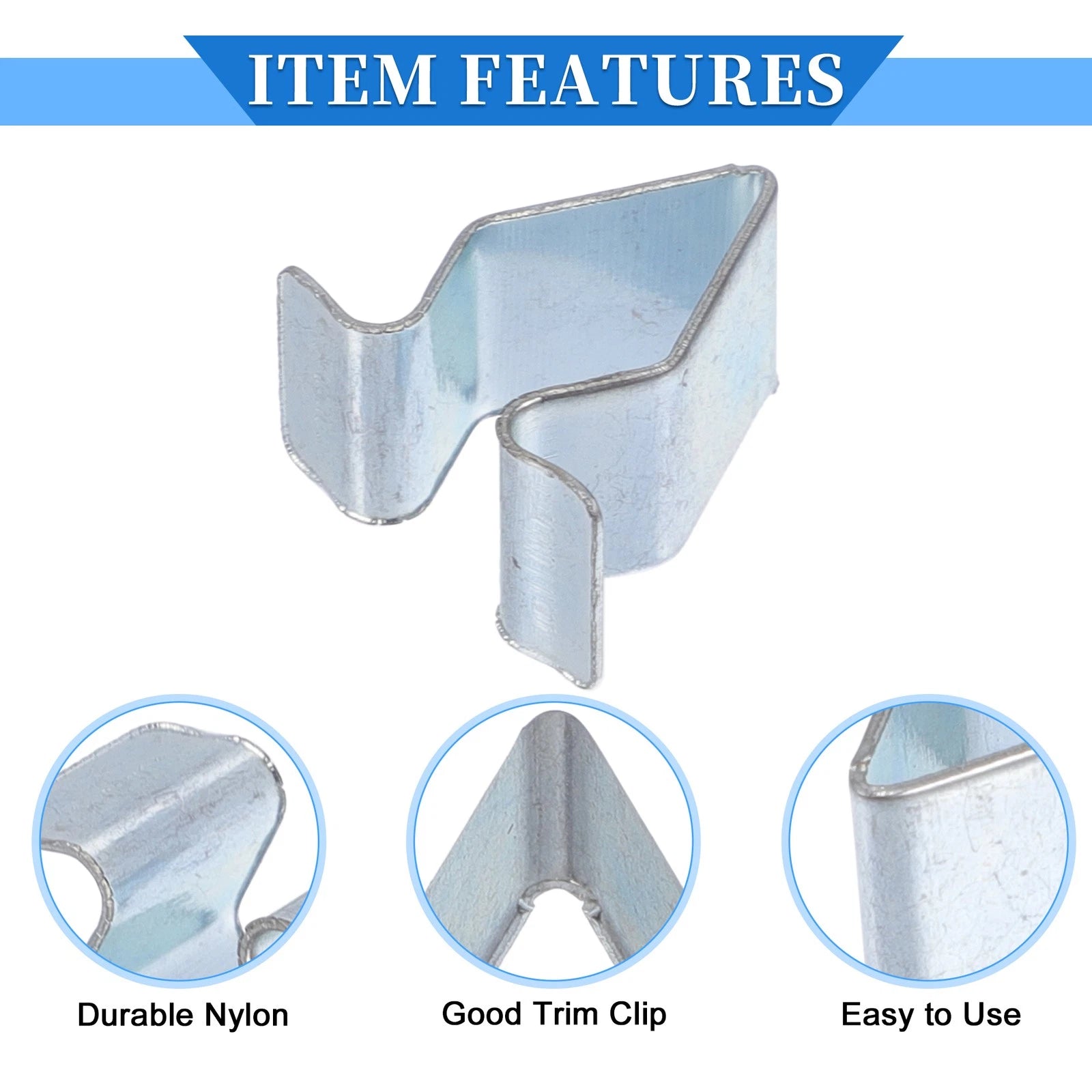 10 Pcs B-Pillar Trim Panel Clip for Volkswagen Atlas (2018–2023) Metal