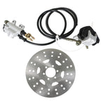 Rear Hydraulic Brake Caliper Assembly & Disc Rotor Kit for ATV Go-kart
