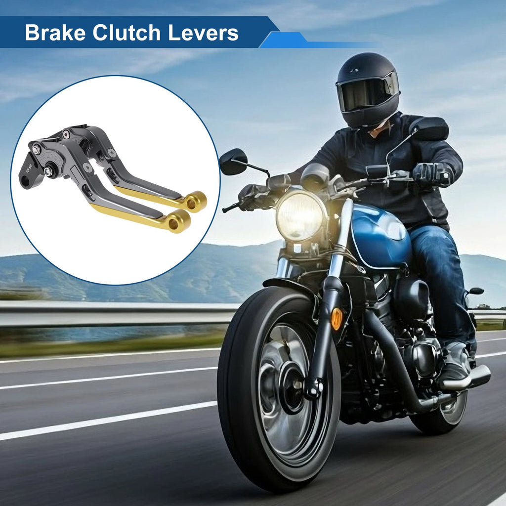 Adjustable Brake Clutch Lever for Honda X11 (1999–2002) Titanium Gold Tone