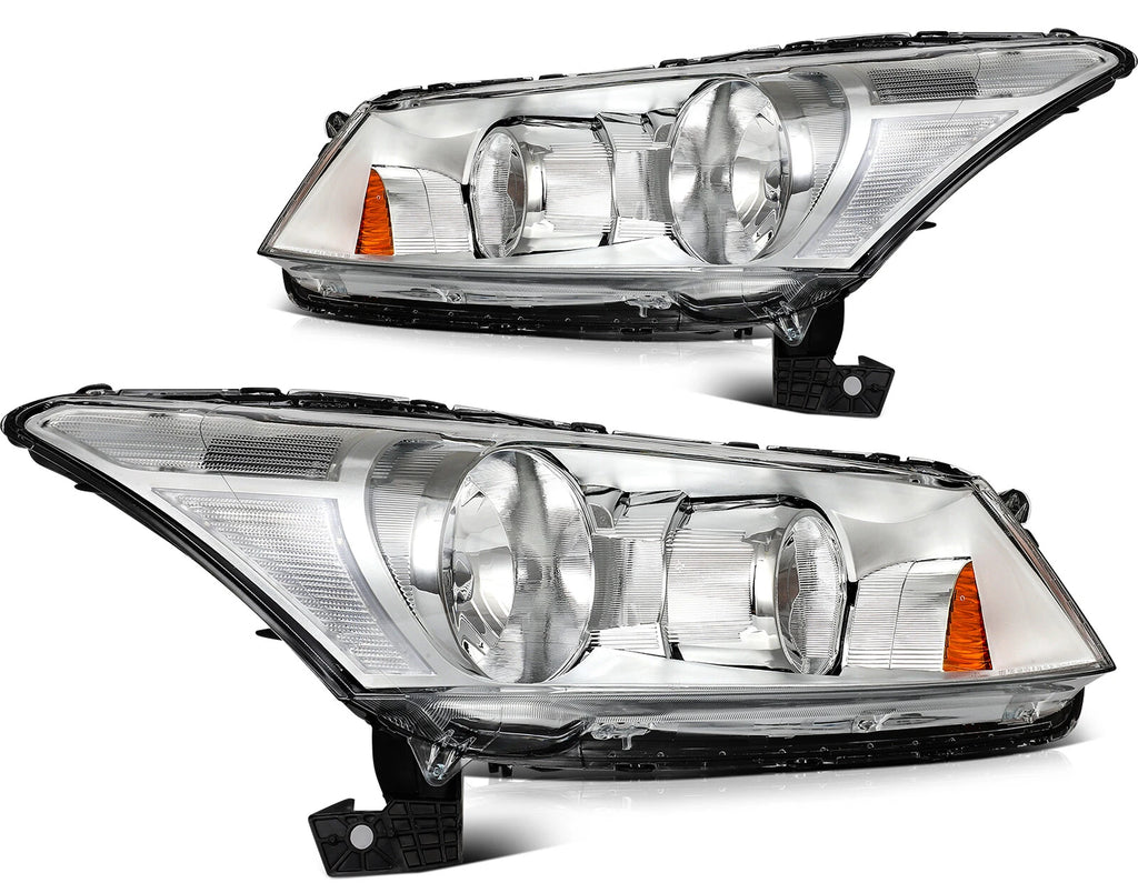 Set of 2 Headlights Assembly for Honda Accord 4-Door Sedan (2008–2012)