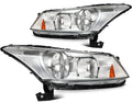 Set of 2 Headlights Assembly for Honda Accord 4-Door Sedan (2008–2012)