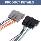 Set of 2 Car Stereo CD Player Wiring Harness 70-1770 for Ford Aerostar (1985–1997)