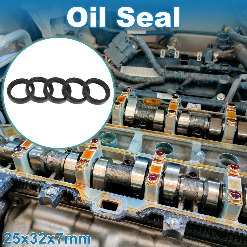 Set of 5 Oil Seal Rotary Shaft Seal for Various Models (25x32x7mm)