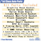 Front Head Gasket Set & Timing Belt Kit for Toyota Tundra Tacoma 4Runner (1995–2004)
