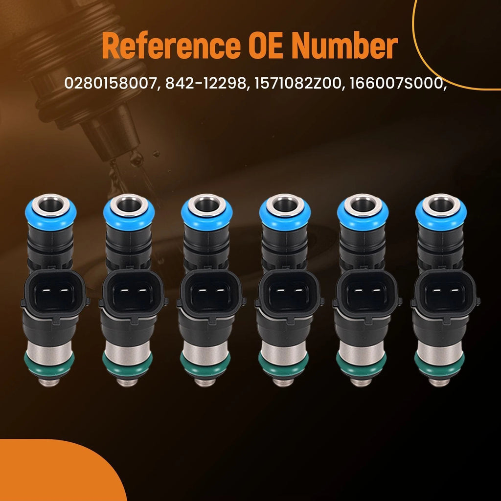 6X Fuel Injector Kit for Nissan Xterra Pathfinder 4.0L (2005–2015) 12-Hole