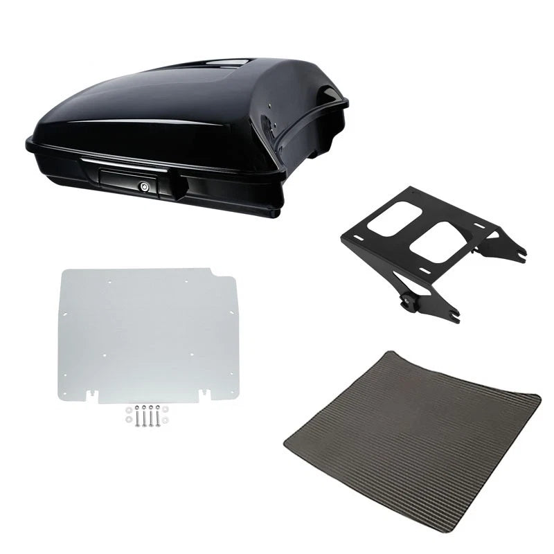 Black Razor Trunk Mount Rack Plate for Harley Touring Road Glide (2014–2026)