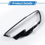 1 Pc Headlight Lens Cover for Audi A3 (2016–2020) Black
