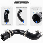 Black Cold Side Intercooler Pipe Upgrade for Ford 6.7L Powerstroke (2011–2016)