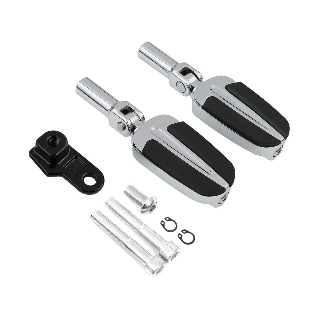 Chrome Footpeg Pedals Mount for Harley Softail Slim FLSS (2012 - 2017)