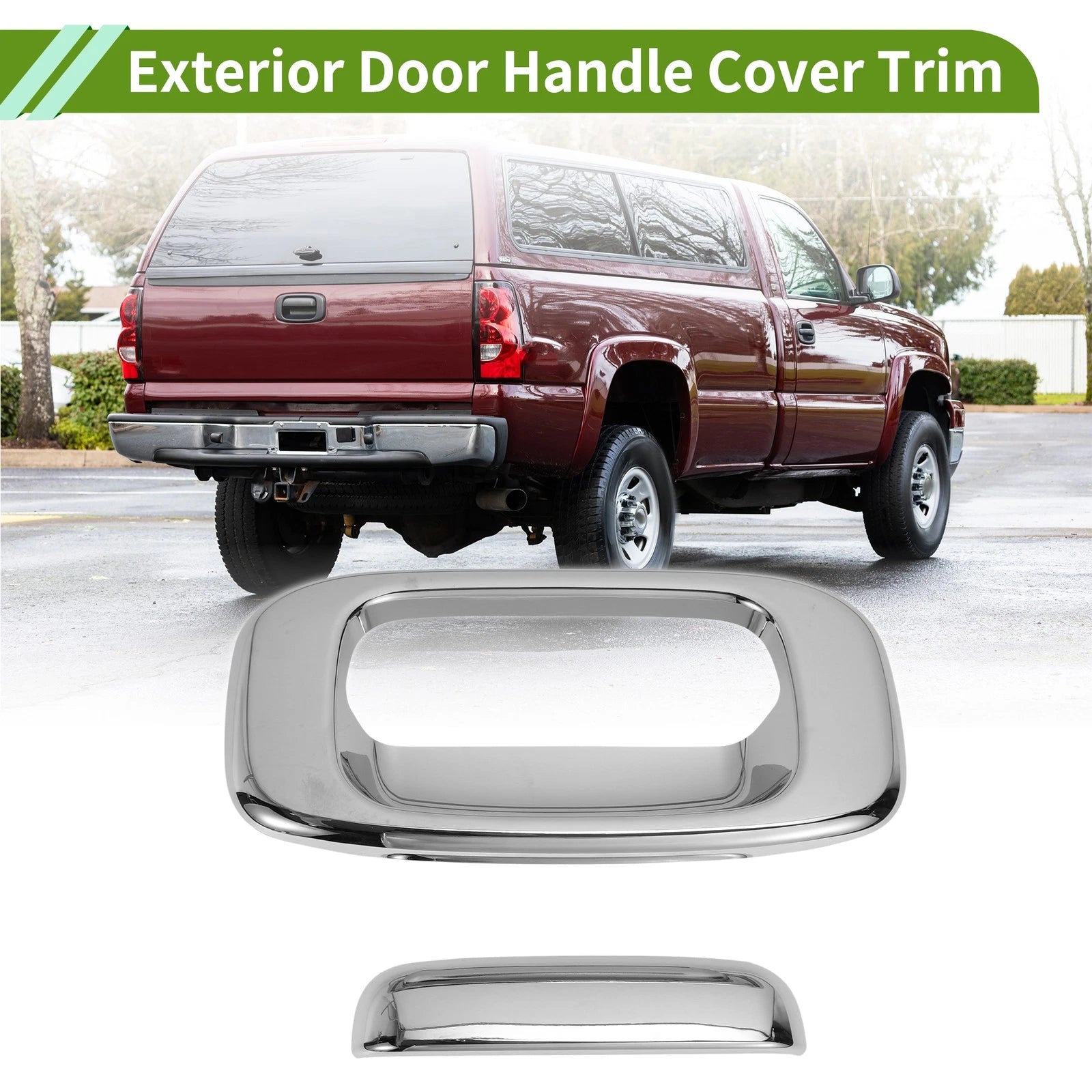 Exterior Door Handle Cover Trim for Chevy Silverado 1500 (1999–2006) ABS