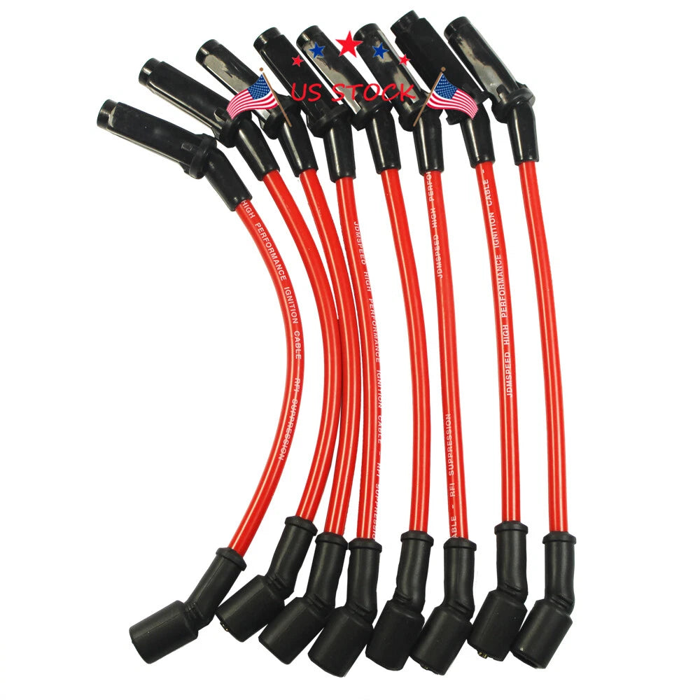 Set of 8 Spark Plug Wires for Chevy GMC LS1 Vortec (1999–2006)
