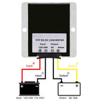 DC Converter 12V/24V to 5V Step Down Reducer 10A for Golf Cart