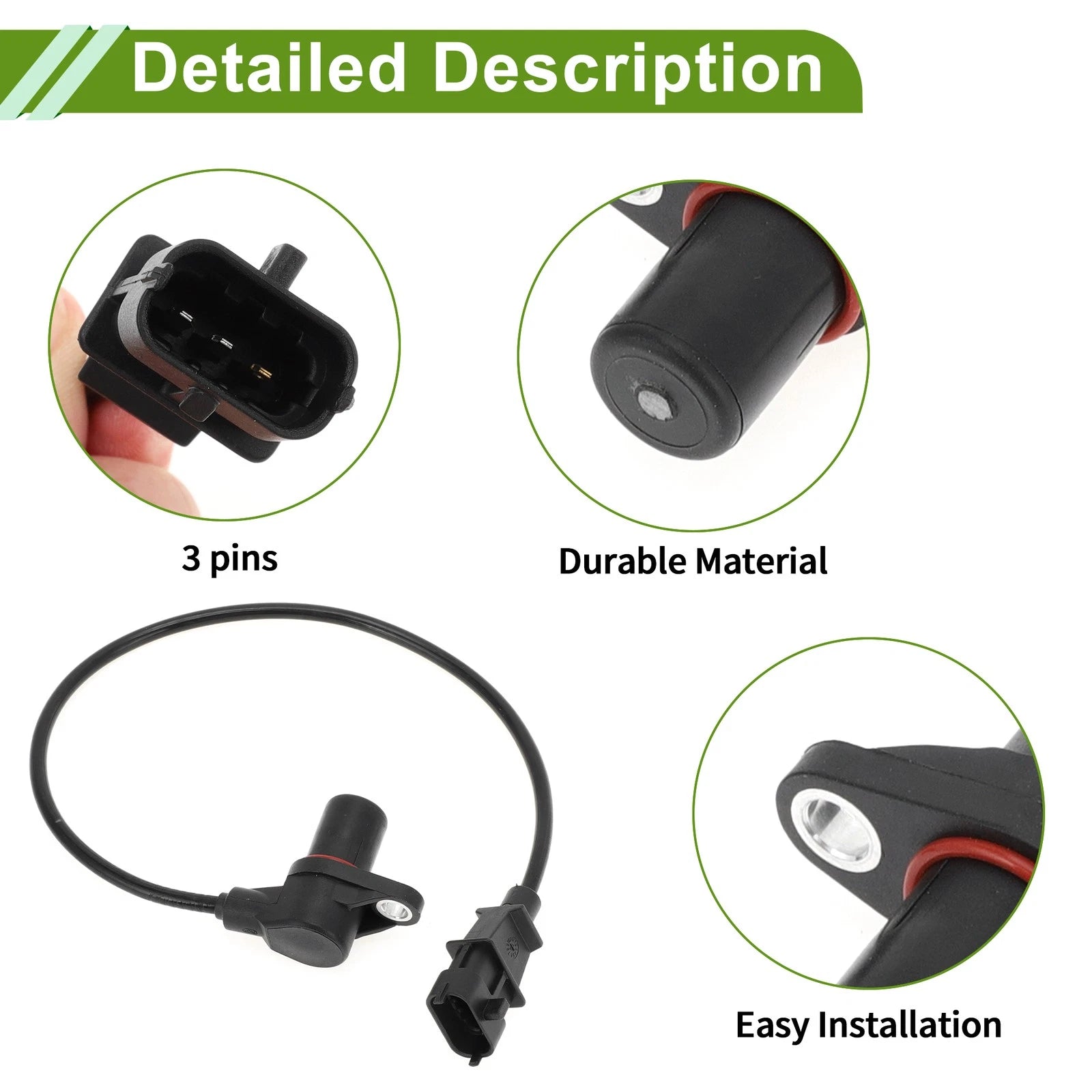 Crankshaft Position Sensor for Hyundai i20 1.1 CRDi (2014) No. 39180-2A510