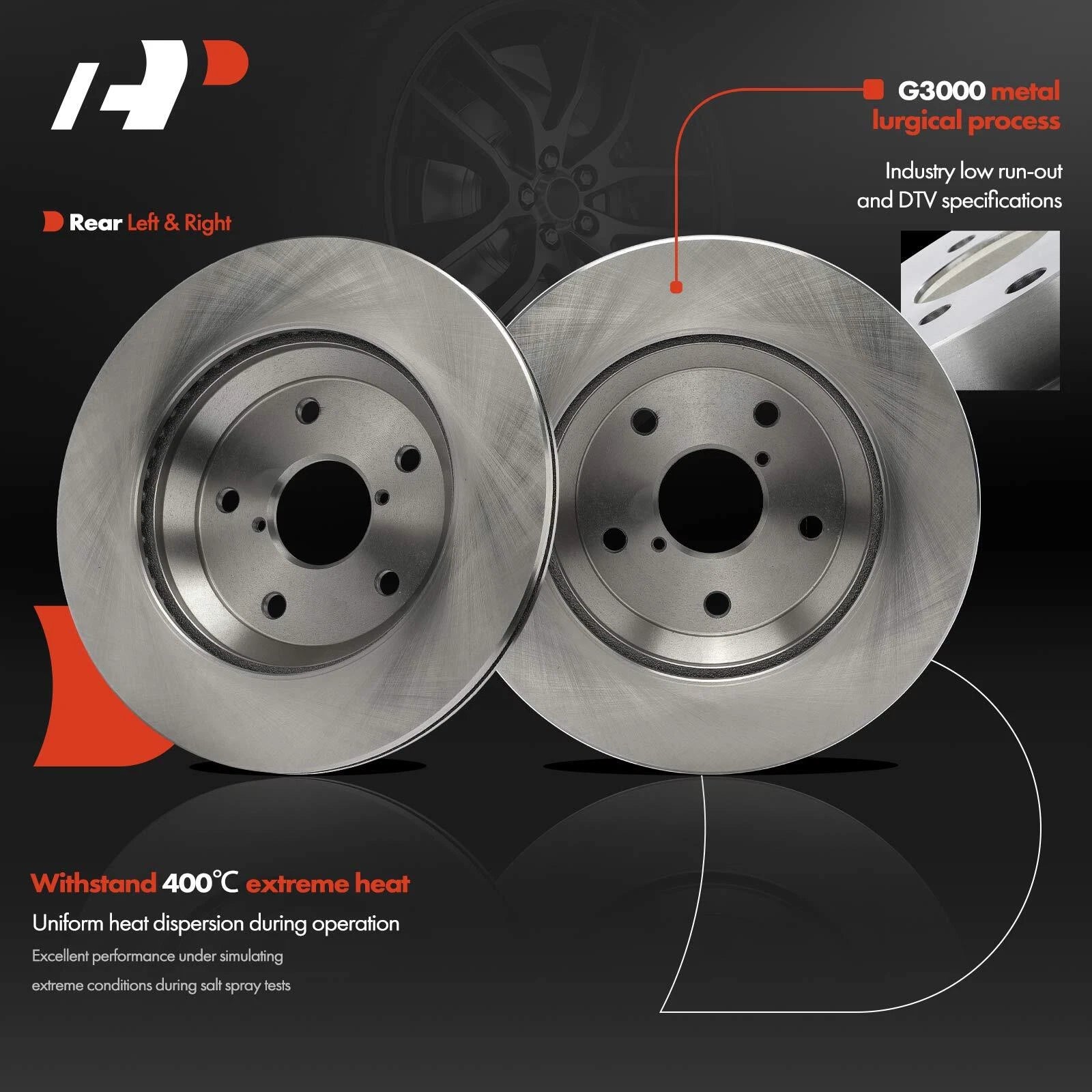 Rear Side Disc Brake Rotor for Subaru Forester (2019-2021)