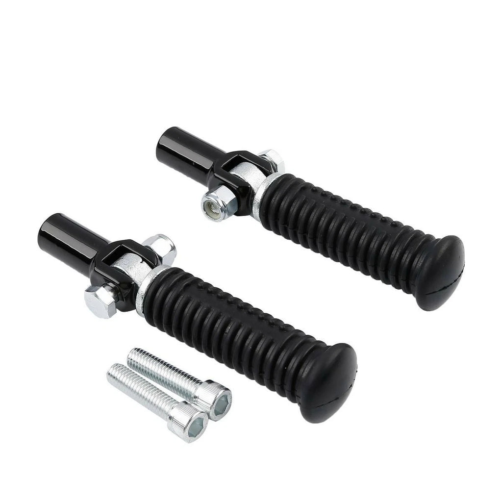 Black Passenger Footpeg Clevis Support Mount for Harley Softail (2000–2006)