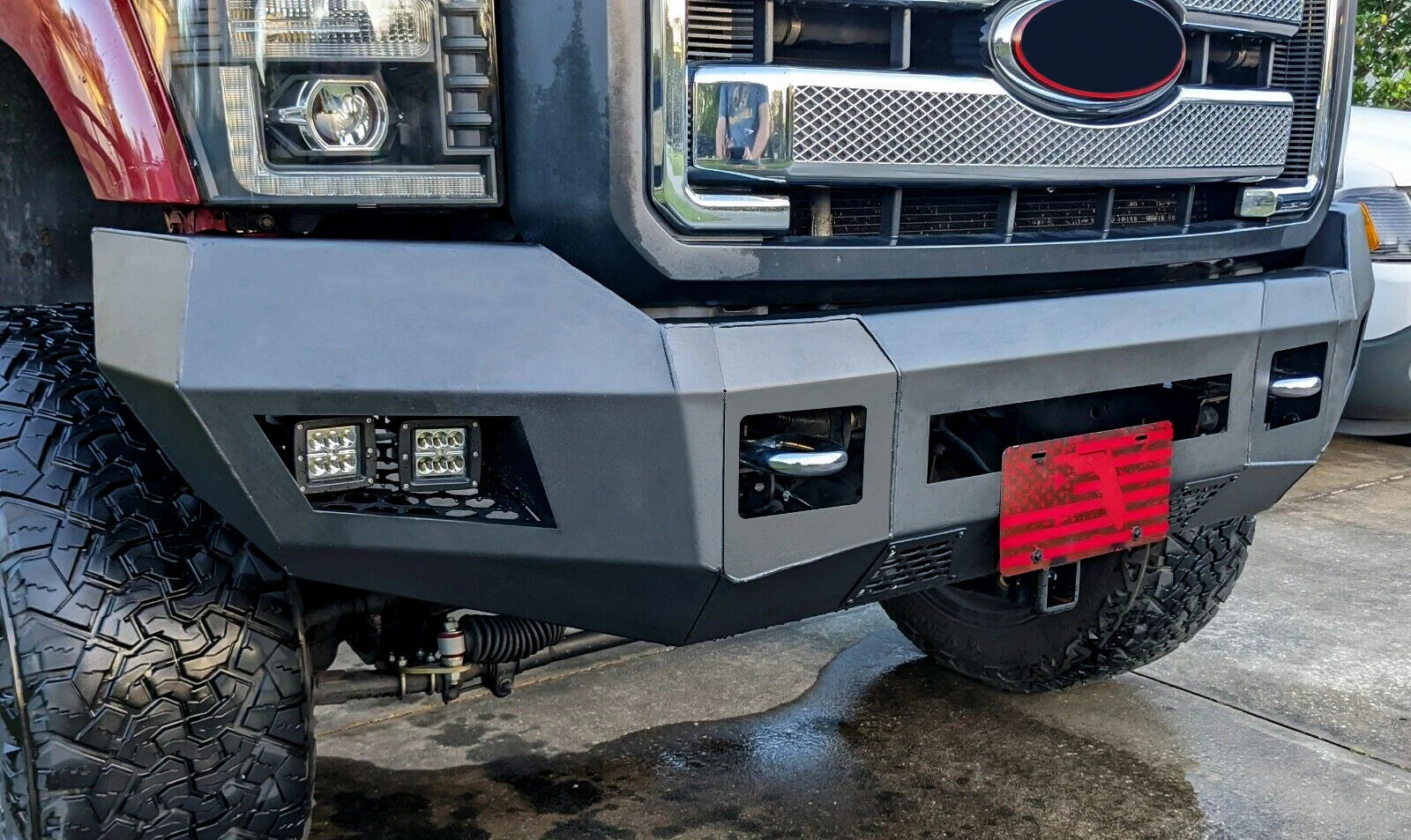 Front Bumper w/LEDs for Ford F250 F350 (2011–2016)