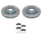 DuraGo Front Rotors & Hella Ceramic Disc Brake Pads Kit for Enclave Traverse (2008–2017)