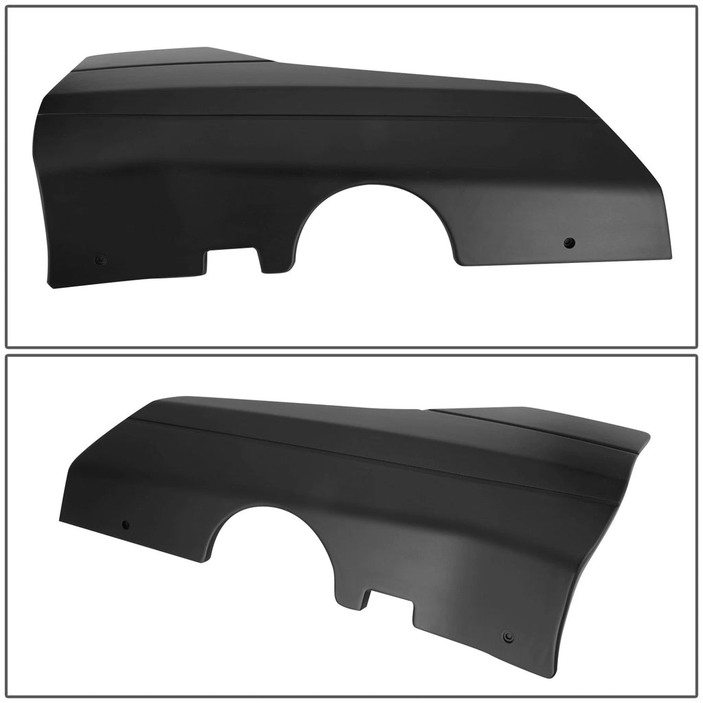 Rear Matte Black Door Side Skirt Panel Splitters for Tesla Model 3 (2017–2022)