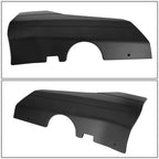 Rear Matte Black Door Side Skirt Panel Splitters for Tesla Model 3 (2017–2022)