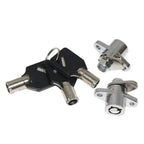 Black Hard Saddlebag Locks & Keys for Harley Touring Electra Glide (1993–2013)
