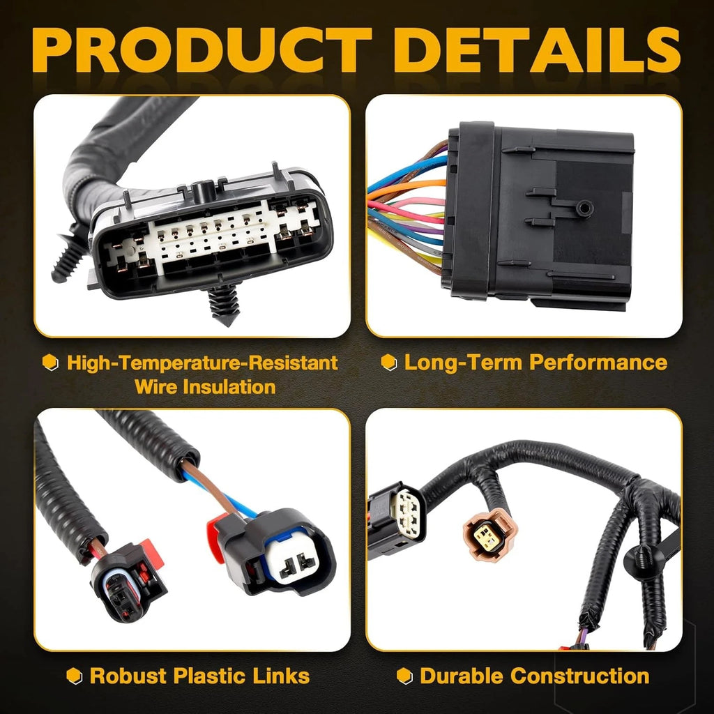 Injector Wiring Harness for Ram 1500, Jeep Wrangler (2012-2024)